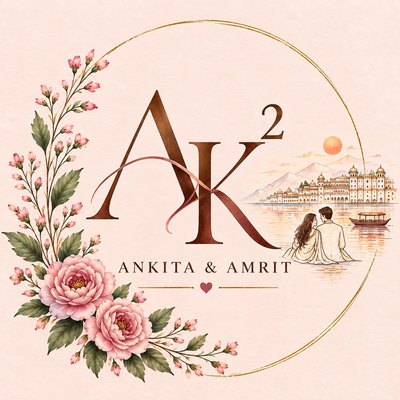 AK² monogram — Ankita & Amrit